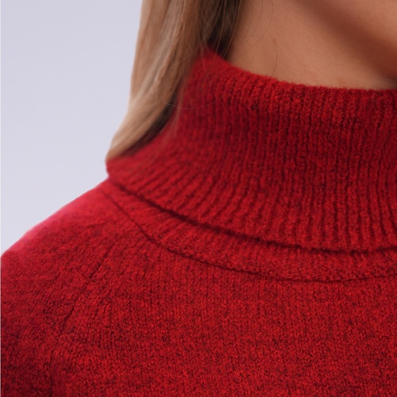 Minark Women’s Sweater Turtleneck Raglan Sleeve - Picture 2 of 3